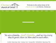 Tablet Screenshot of clintonchurch.com